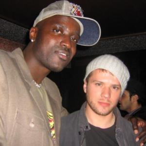 With actor Ryan Phillippe