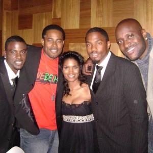 With actors Lance Gross Lamman Rucker Denise Boutte and Tobias Truvillion