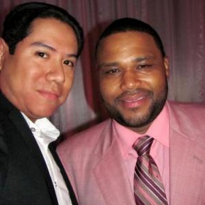 Xavier Ramirez and Anthony Anderson at Dallas Rocks Diamond Empowerment Fund Dinner  Pave 09 Afterparty