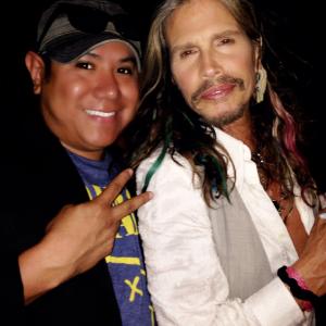 'Sin City: A Dame to Kill For' Red Carpet Premiere with Xavier Ramirez and Steven Tyler of Aerosmith.