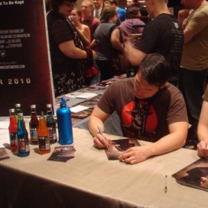 Another Throwback DragonCon 2010 Browncoats Redemption This was my time slot to be signing at the table Jones soda helped us out with our charity effort