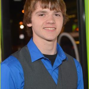 Joel Courtney at the premiere of Vampire Academy Feb 4 2014