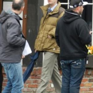 Aaron Craven  on the set of Gracepoint