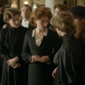 Still of Aisling Loftus and Amy Beth Hayes in Mr Selfridge (2013)