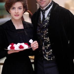 Still of Grégory Fitoussi and Aisling Loftus in Mr Selfridge (2013)