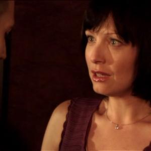 Still of Gwenfair Vaughan as the female lead Dr Jody Jenkins in Gods Gift  The Oscars Best Live Action Short Film Contender 2007 with Max Kelerman