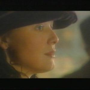 Still of Gwenfair Vaughan as series regular Hanah Jones in the first season of Y Palmant AurThe Golden Pavement period drama series