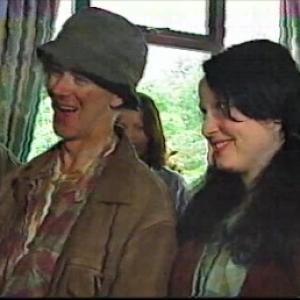 Still of Gwenfair Vaughan as series regular Megan in the second season of the Hafod Haidd/Barley Farm comedy series, with Grey Evans.