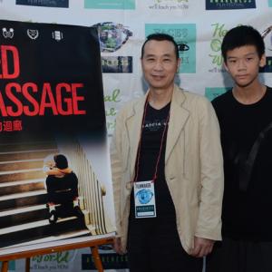 Ho Yi and Joshua Wong at the 2014 Los Angeles Awareness Film Festival