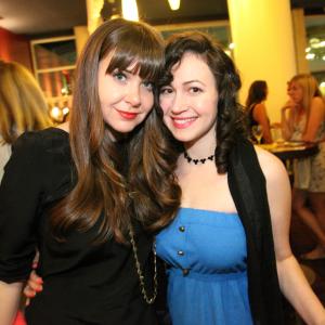 Rachel Fleischer and her sister, musician Jessica Fleischer (AKA Lots of Love) at the Los Angeles Screening of Without A Home