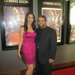Christina Bach with Director, Jaime Velez Soto at the Rockabilly Zombie Weekend Premiere