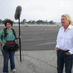 Rosa booms Richard Branson for a Virgin industrial video, 2010