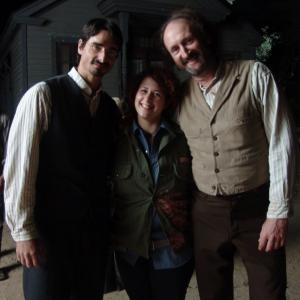 Kevin Richardson Rosa  Time Winters on set of Love Takes Wing 2008