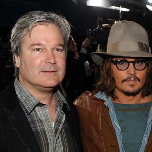 Johnny Depp and Gore Verbinski at event of Rango 2011