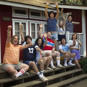 Still of Nina Hellman, Joe Lo Truglio, Ken Marino, Zak Orth and Michael Showalter in Wet Hot American Summer: First Day of Camp (2015)