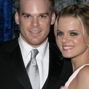 Michael C Hall with wife Amy Spanger