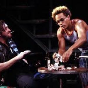 (2001) Dogeaters at the Public Theatre, NYC. With Hill Harper