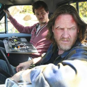 Still of Donal Logue and Michael RaymondJames in Terriers 2010