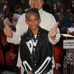 Jackie Chan and Jaden Smith at event of The Karate Kid (2010)
