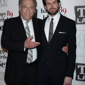 George Segal and Johnathan McClain at Betty White's 89th Birthday Party. January 18, 2011. Le Cirque, NYC.