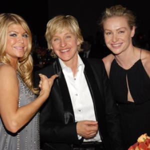 Ellen DeGeneres Fergie and Portia de Rossi