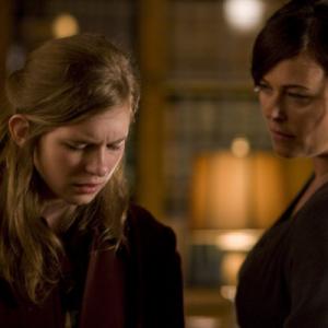 Still of Polly Walker and Magda Apanowicz in Caprica 2009