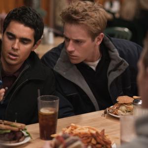 Still of Jesse Eisenberg, Max Minghella and Armie Hammer in The Social Network (2010)
