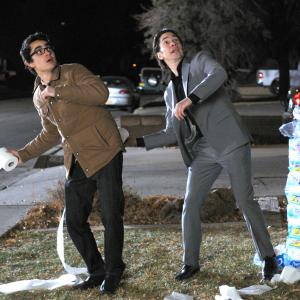 Still of Justin Long and Max Minghella in Vienos nakties nuotykis (2011)