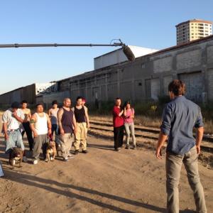 William Rocha with WriterLead Actor Shawn Lock  Actor David Baptiste shooting Road Run in Tijuana Mexico