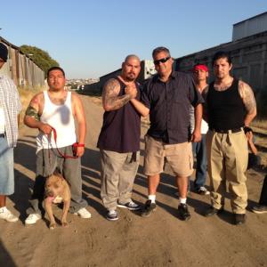 William Rocha with Director Daniel Zirilli on set of Road Run Shot in Tijuana Mexico