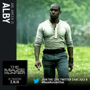 Aml Ameen as Alby in The Maze Runner