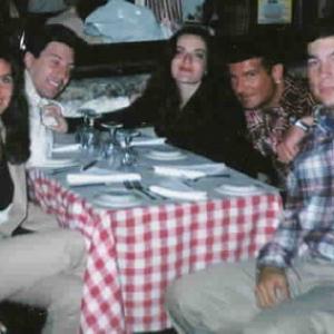 Out to dinner eating Italiano on 9th Avenue  Sal  Annas in NYC 1998 Left 2 right pictured are Hope Carlos friend Erics sister Eric Sabina Erics wife Carlo and M1ke Carlos sonMENSA member