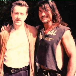 Working on the film From Dusk Till Dawn Carlo with idol Robert DeNiro who was working on Heat close by Both come from a New York City acting background