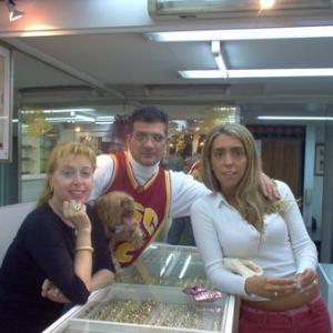 Carlo with wife Marianas aunt Diana duenoowner baby Anush and wife Mariana inside Joyeria LEtoile on Libertad at Corrientes in Buenos Aires Argentina 2005