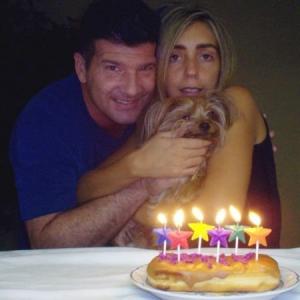 Carlo wife Mariana  baby Anush on his sixth birthday celebration