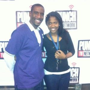 Director/Actor Reggie Gaskins and Kiera Washington at Punch TV Network