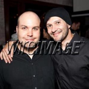 Neil DMonte with producingscreenwriting partner Neo Edmund attending the Sushi Girl Wrap Party at Las PalmasHollywood March 30 2011