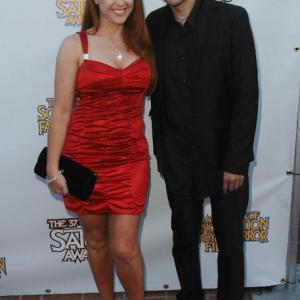 BURBANK CA  JUNE 23 Maxim modelactress Lisa Cash and Neil DMonte at the 37th Annual Saturn Awards by The Academy of Science Fiction Fantasy  Horror held at Castaway on June 23 2011 in Burbank California