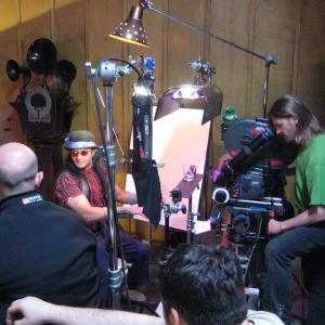 Production still onset of Bunraku On location at MediaPro Studios Buftea Romania 2008