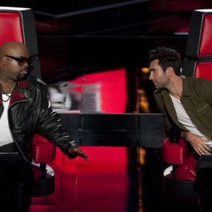 Still of CeeLo Green and Adam Levine in The Voice (2011)
