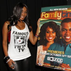 Tanjareen Thomas attends the Family Time season 2 premiere at TCL Chinese Theatres in Hollywood CA