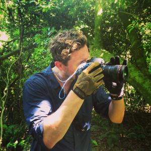 Ty Clancey on location in Brazil for Discovery Channel's 