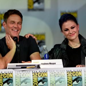 Anna Paquin and Stephen Moyer at event of Tikras kraujas (2008)