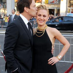 Actors Anna Paquin and Stephen Moyer arrive at HBO's 