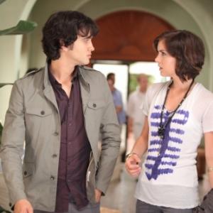Still of Michael Steger and Jessica Stroup in 90210 (2008)