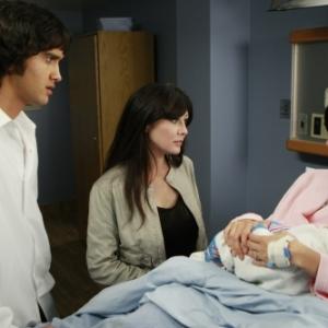 Still of Shannen Doherty, Michael Steger and Jessica Lowndes in 90210 (2008)
