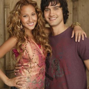Still of Adrienne Bailon and Michael Steger in The Cheetah Girls: One World (2008)