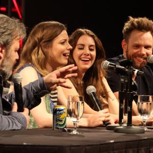 Joel McHale Dan Harmon Alison Brie and Gillian Jacobs at event of Community 2009