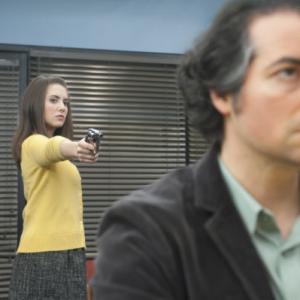 Still of Kevin Corrigan and Alison Brie in Community 2009