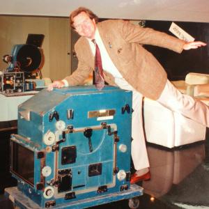 Randall Robinson president rides the Technicolor 3 Strip Blimb at SOC screening Gone With The Wind Hitchcock Threater Universal Studios